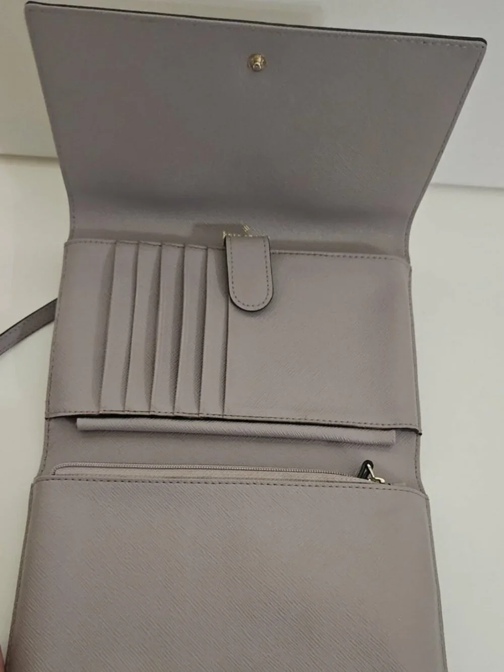 Kate Spade Hop To It Rabbit Winni Crossbody Clutch Grey Leather Bunny